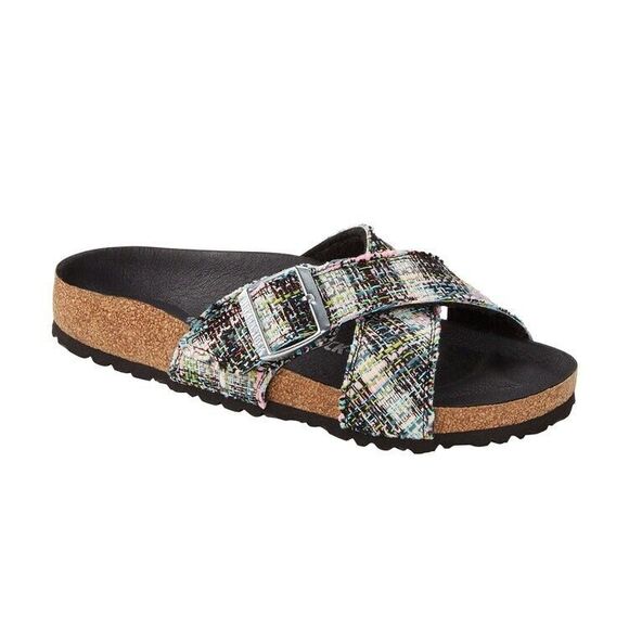 Birkenstock Shoes - NEW Birkenstock Sandal Festive Weave Multicolor Textile Vegan Womens 7-7.5 38 EU